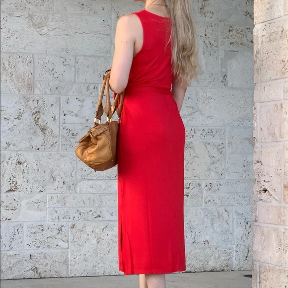 Only 1 Left!💋 NWT Cherry Red Maxi Dress 💋 - Picture 5 of 7